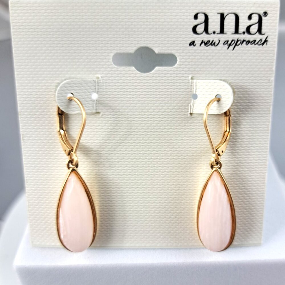 a.n.a Pale Pink Drop Earrings - Picture 3 of 3